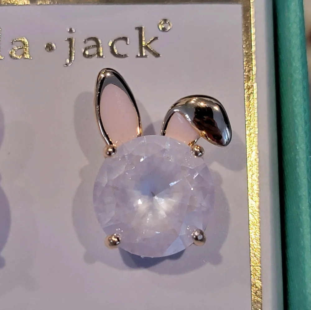 Bella Jack Bunny Earrings NWT - Picture 3 of 3